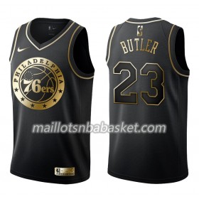 Maillot Homme Philadelphia 76ers Jimmy Butler 23 Nike Noir Gold Edition Swingman